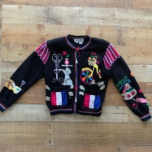 VINTAGE Jack B. Quick PARIS Cardigan Sweater